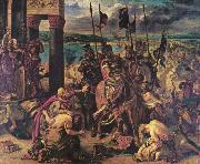 Eugene Delacroix The Entry of the Crusaders in Constantinople, oil